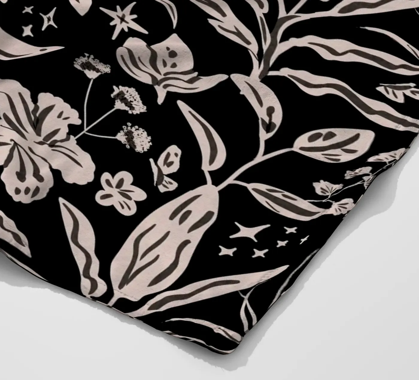 Rainforest Tropical Pattern fleece blanket by anisillustration