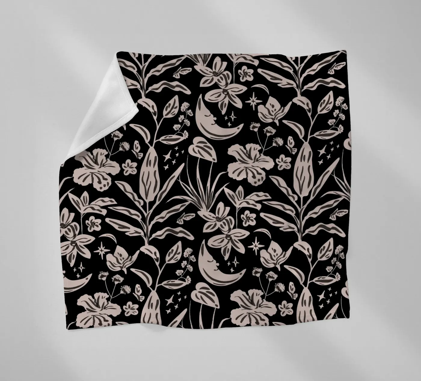 Rainforest Tropical Pattern fleece blanket by anisillustration