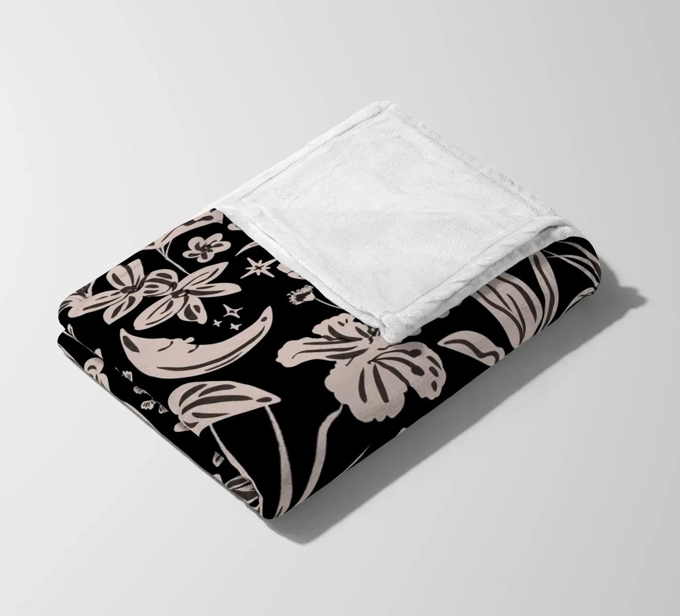 Rainforest Tropical Pattern fleece blanket by anisillustration