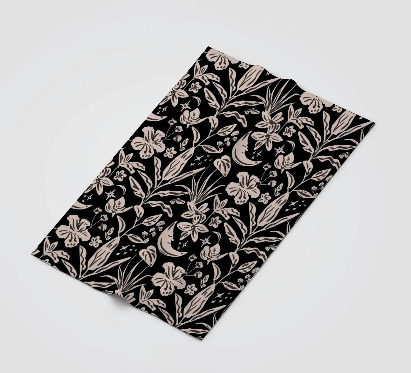 Rainforest Tropical Pattern fleece blanket by anisillustration
