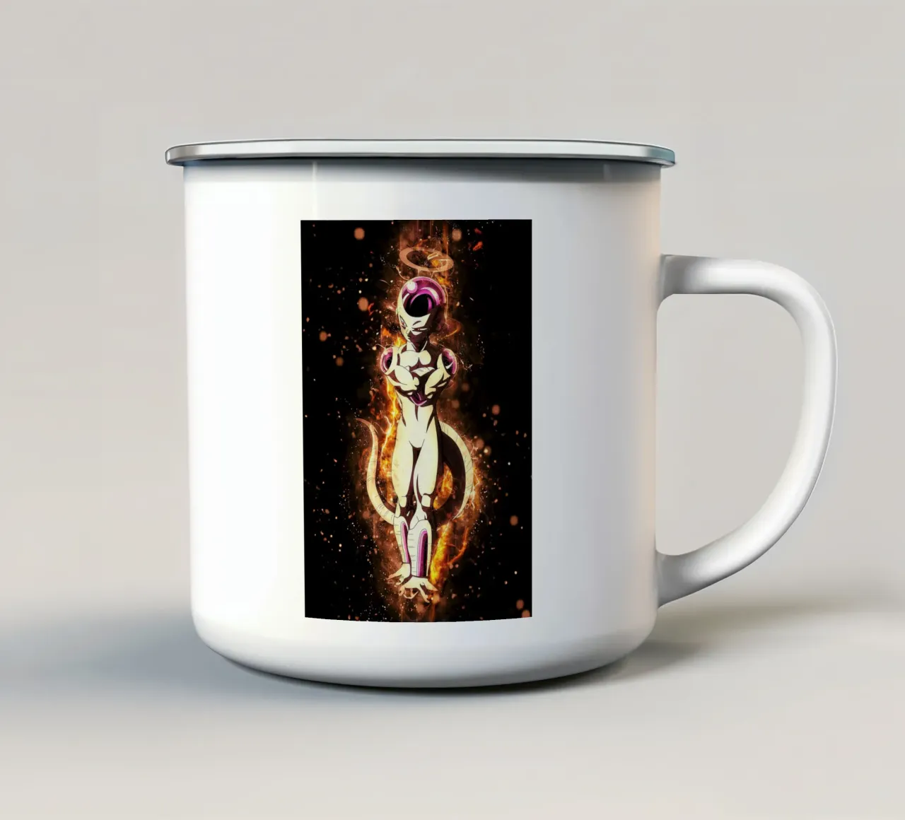 dragonball super tazza in smalto da Neonartstudio