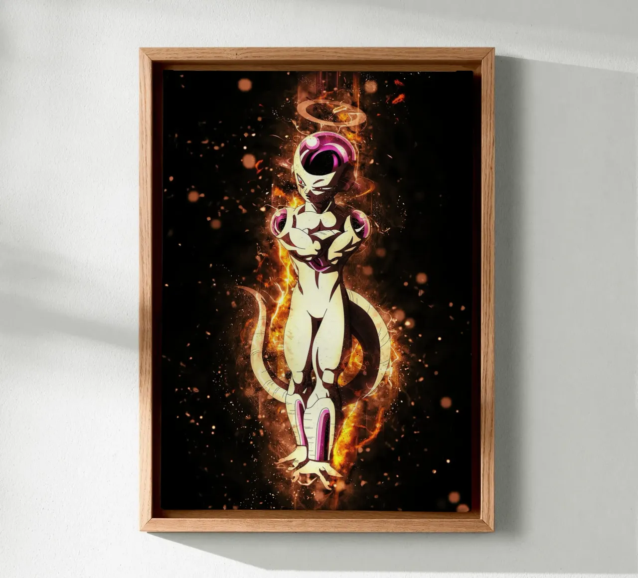 dragonball super canvas met Baklijst van Neonartstudio