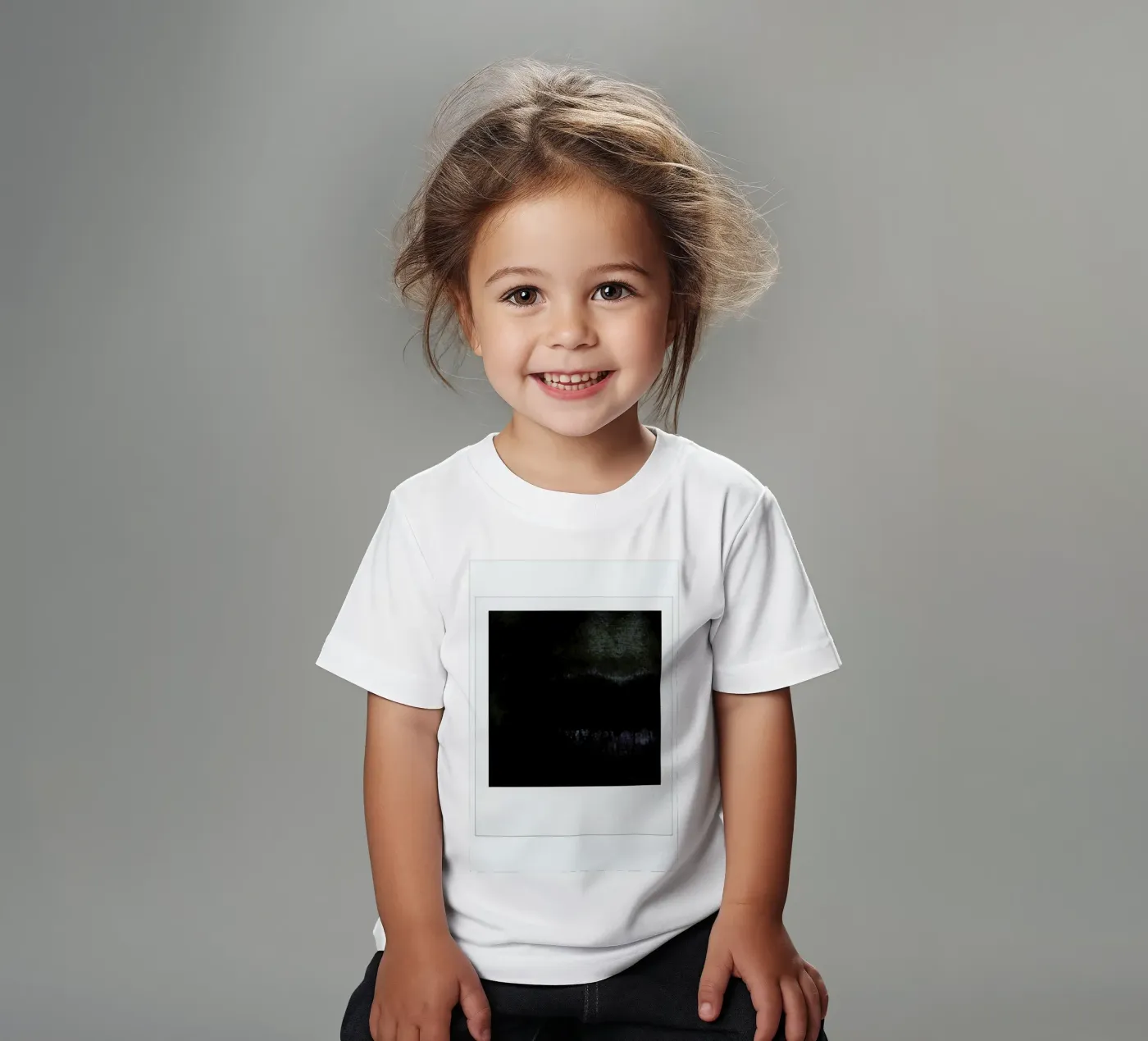 Lips dark kinder t-shirt van Lou Garoup