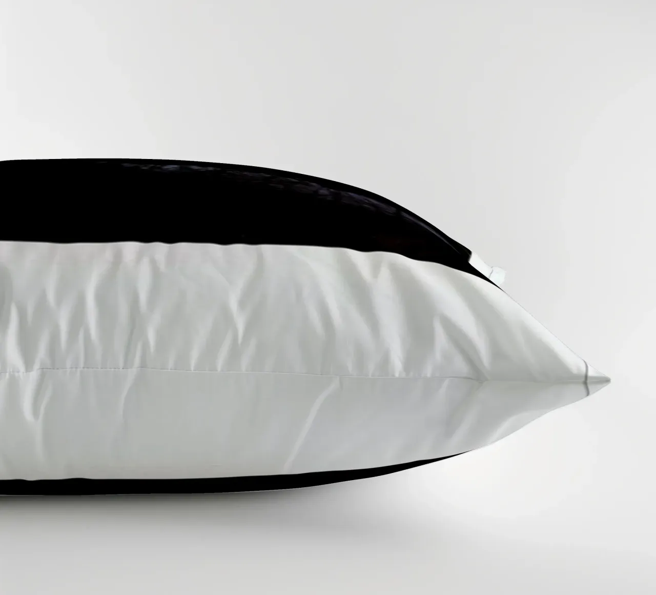 Lips dark decorative cushion by Lou Garoup
