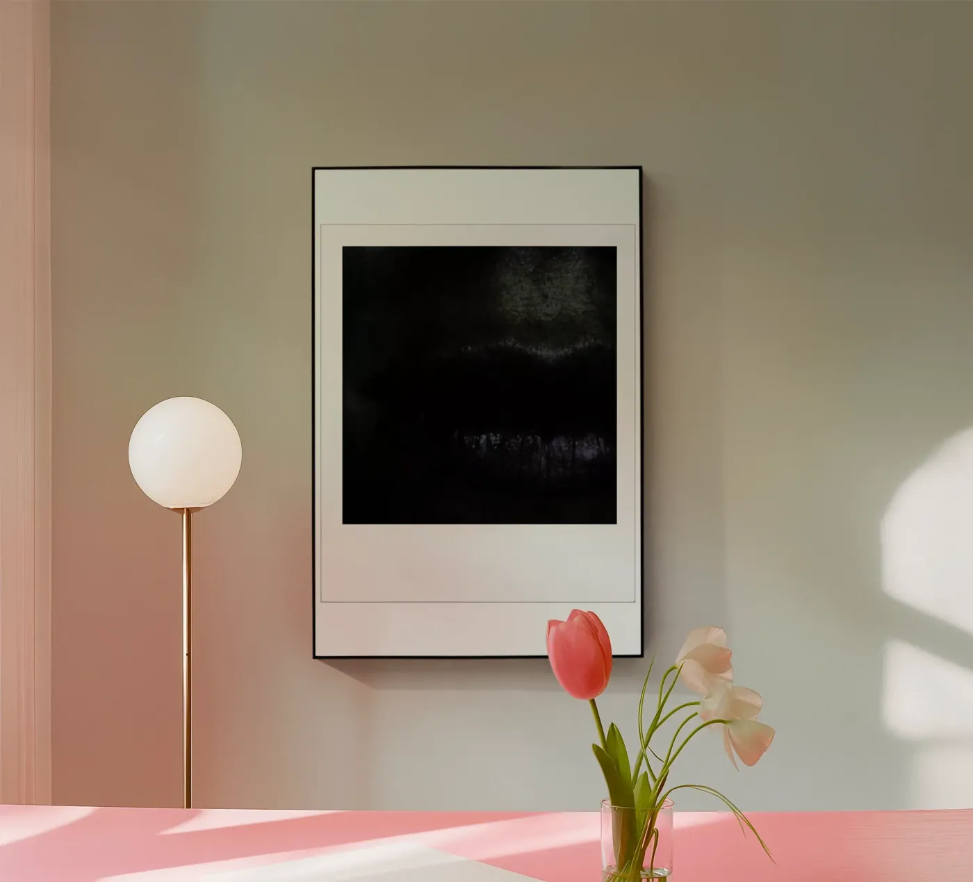 Lips dark Acryl-Glas von Lou Garoup