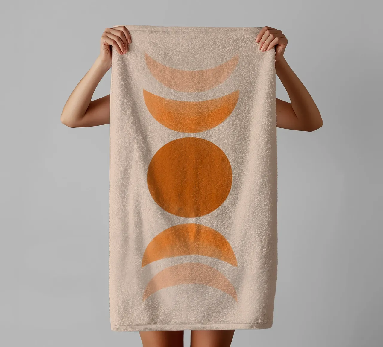 Abstract Boho mid century Pattern 21 towel by Paigaam Studio