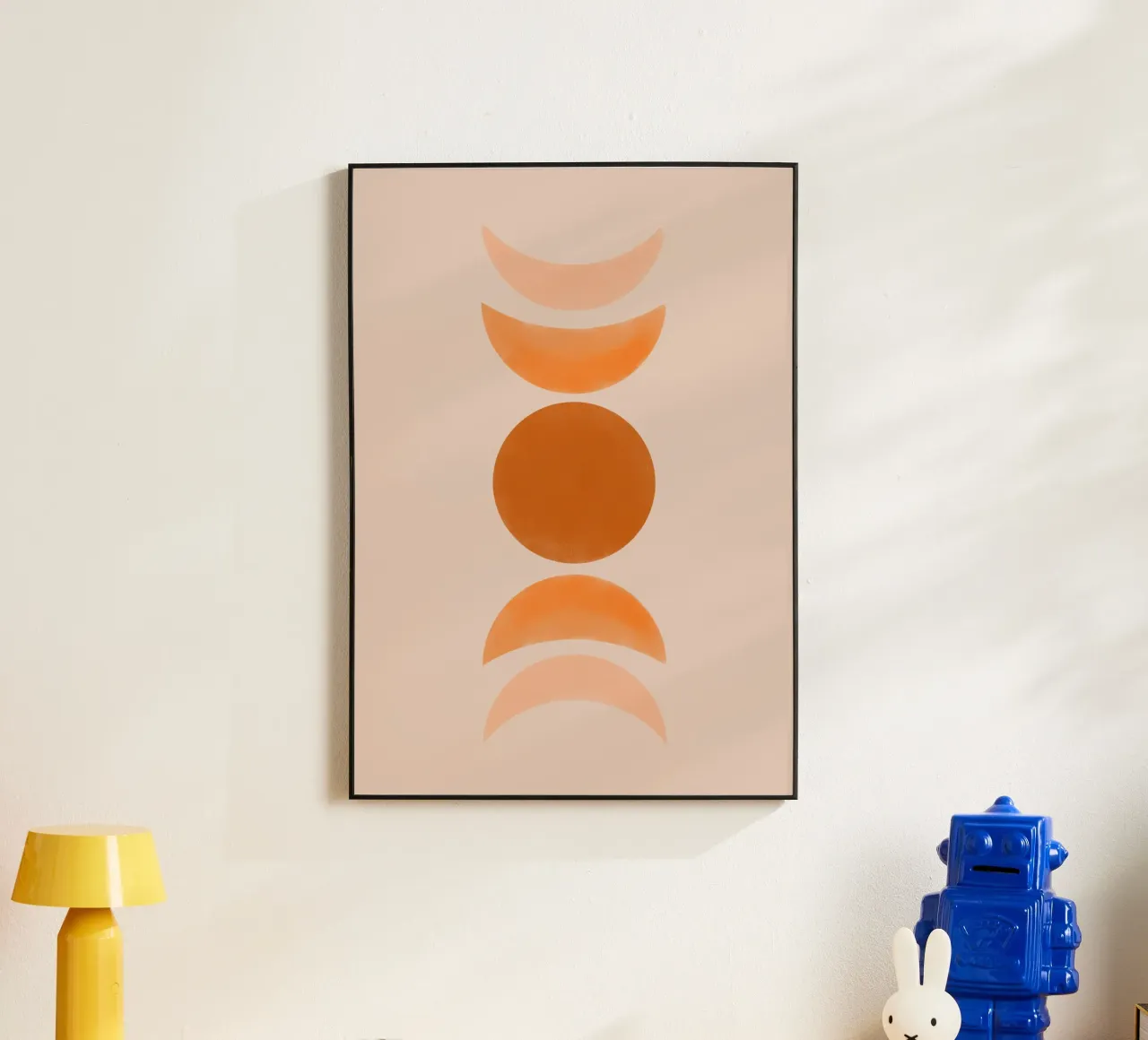 Astratto Boho metà secolo Pattern 21 alluminio dibond da Paigaam Studio