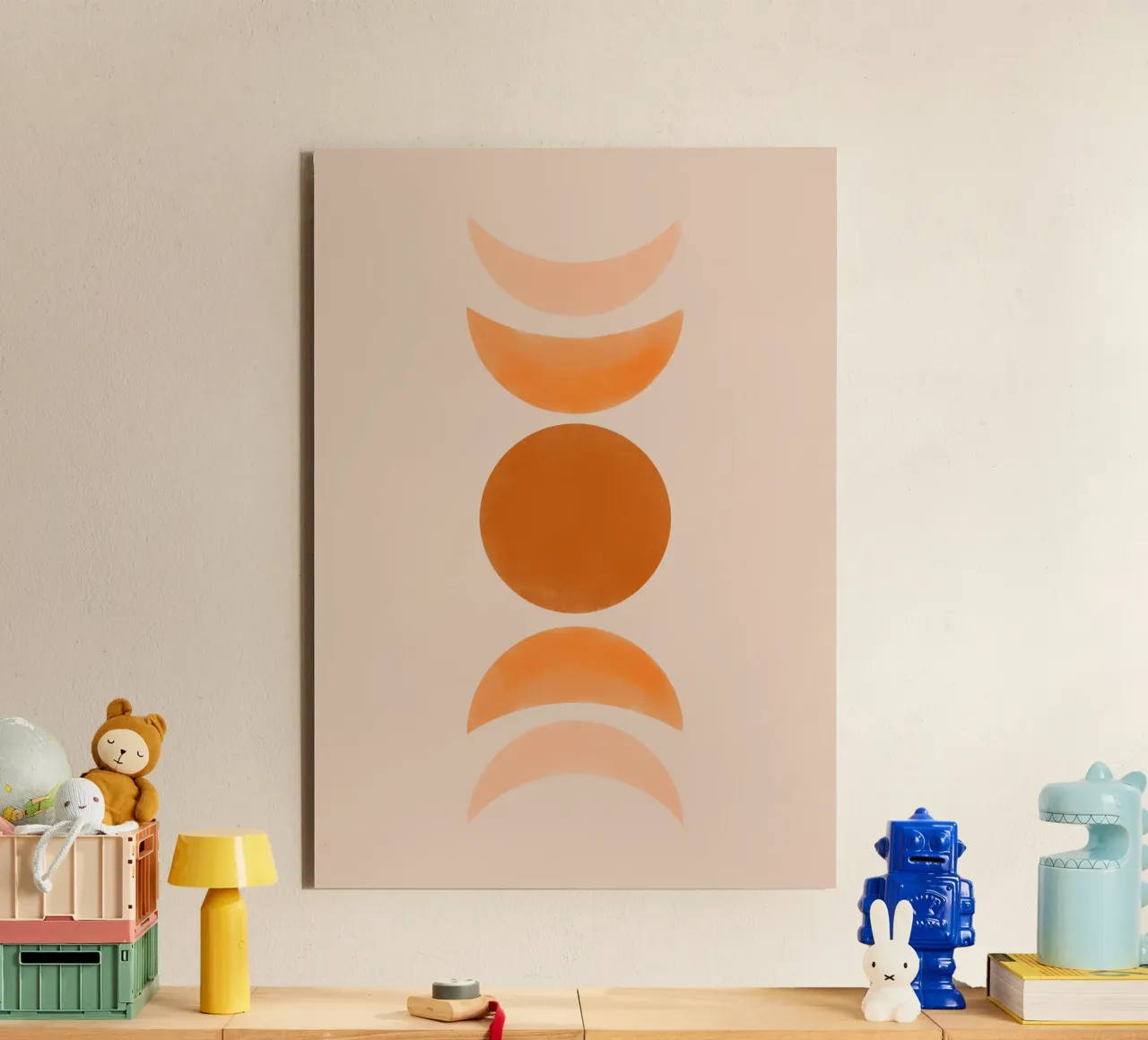 Astratto Boho metà secolo Pattern 21 alluminio dibond da Paigaam Studio