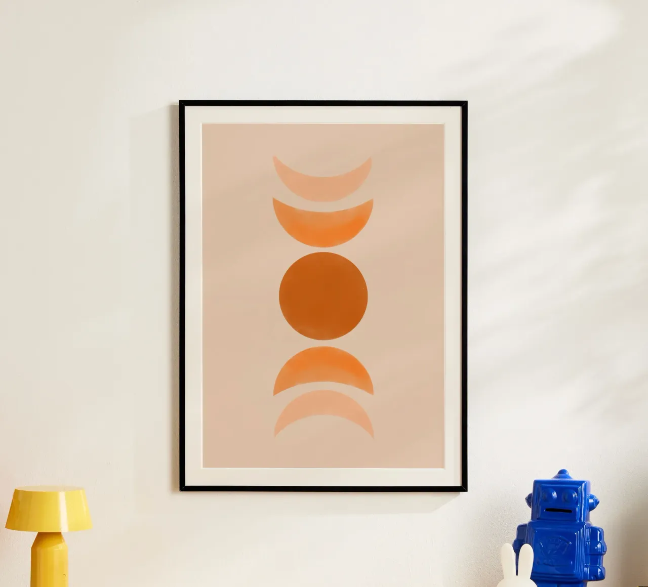 Astratto Boho metà secolo Pattern 21 carta hahnemühle da Paigaam Studio