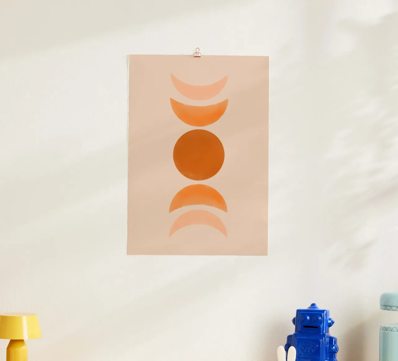 Astratto Boho metà secolo Pattern 21 carta hahnemühle da Paigaam Studio