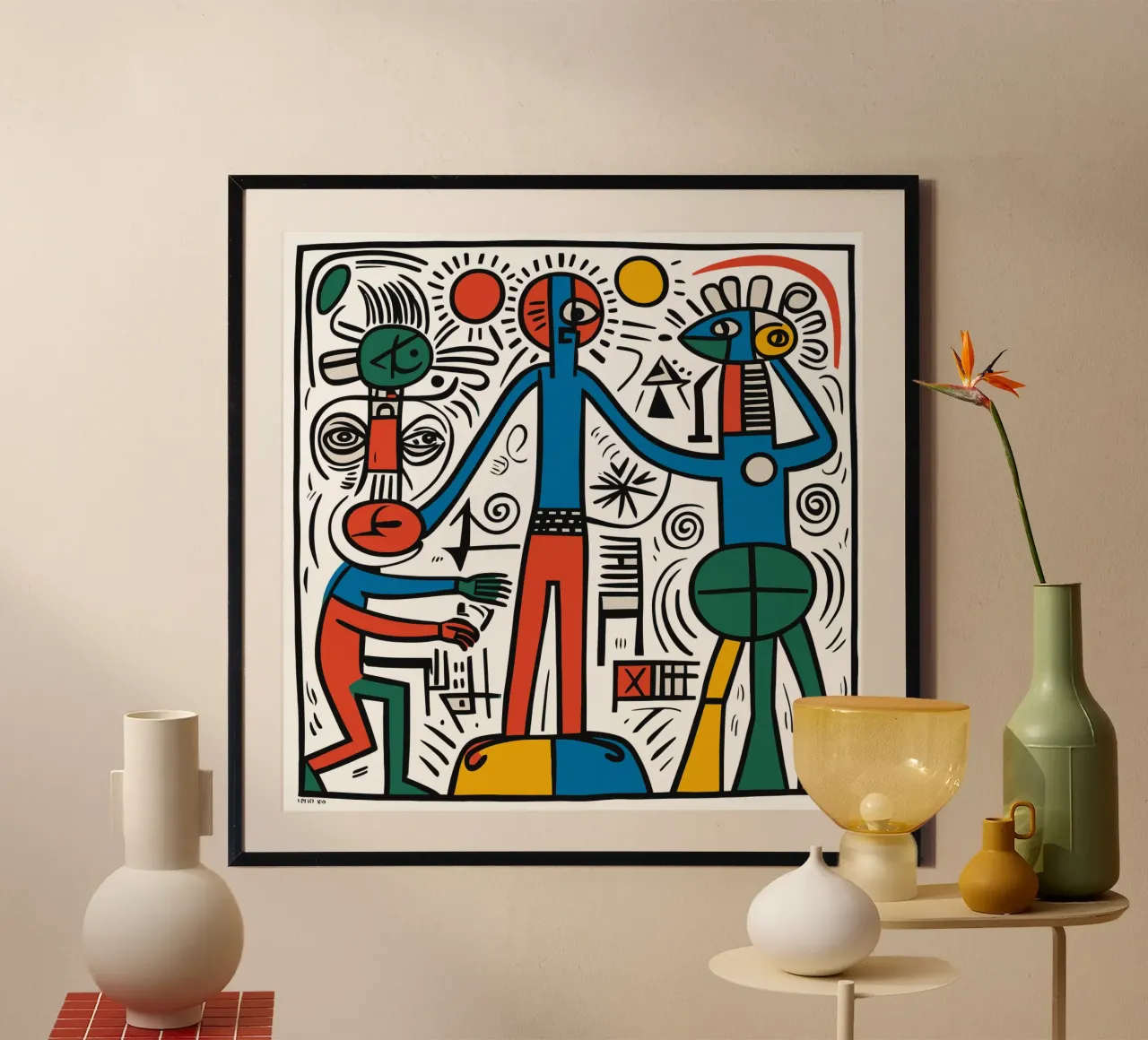 Aztec Celebration of Life poster con telaio in alluminio da Signorino
