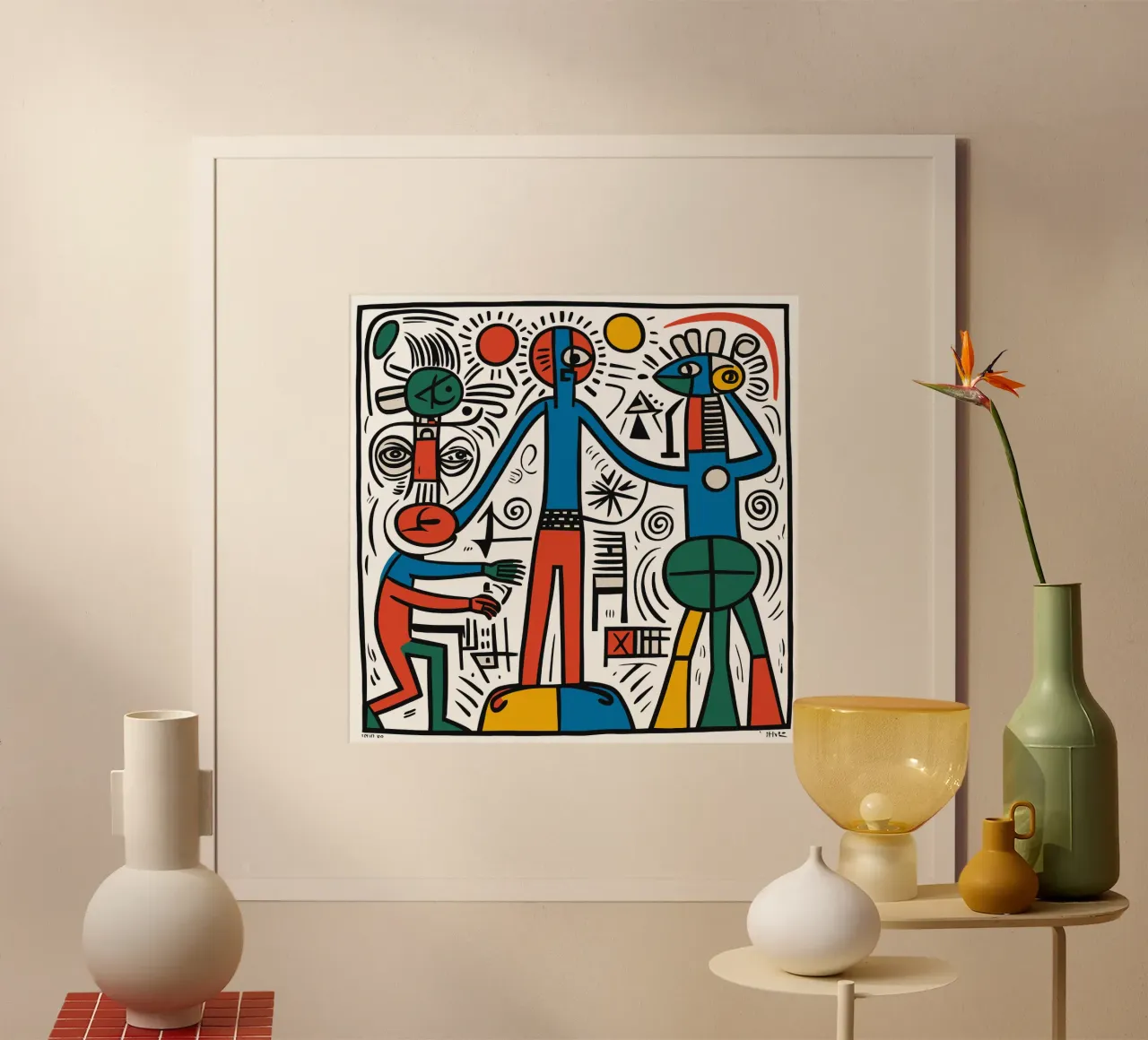 Aztec Celebration of Life poster con telaio in alluminio da Signorino