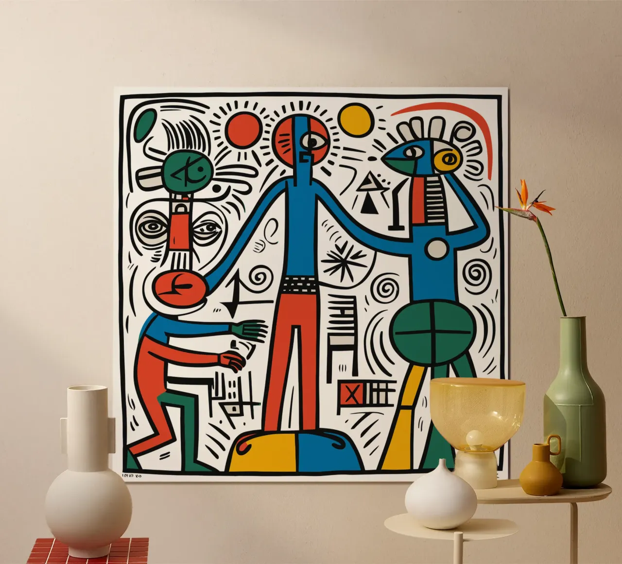 Aztec Celebration of Life poster con telaio in alluminio da Signorino