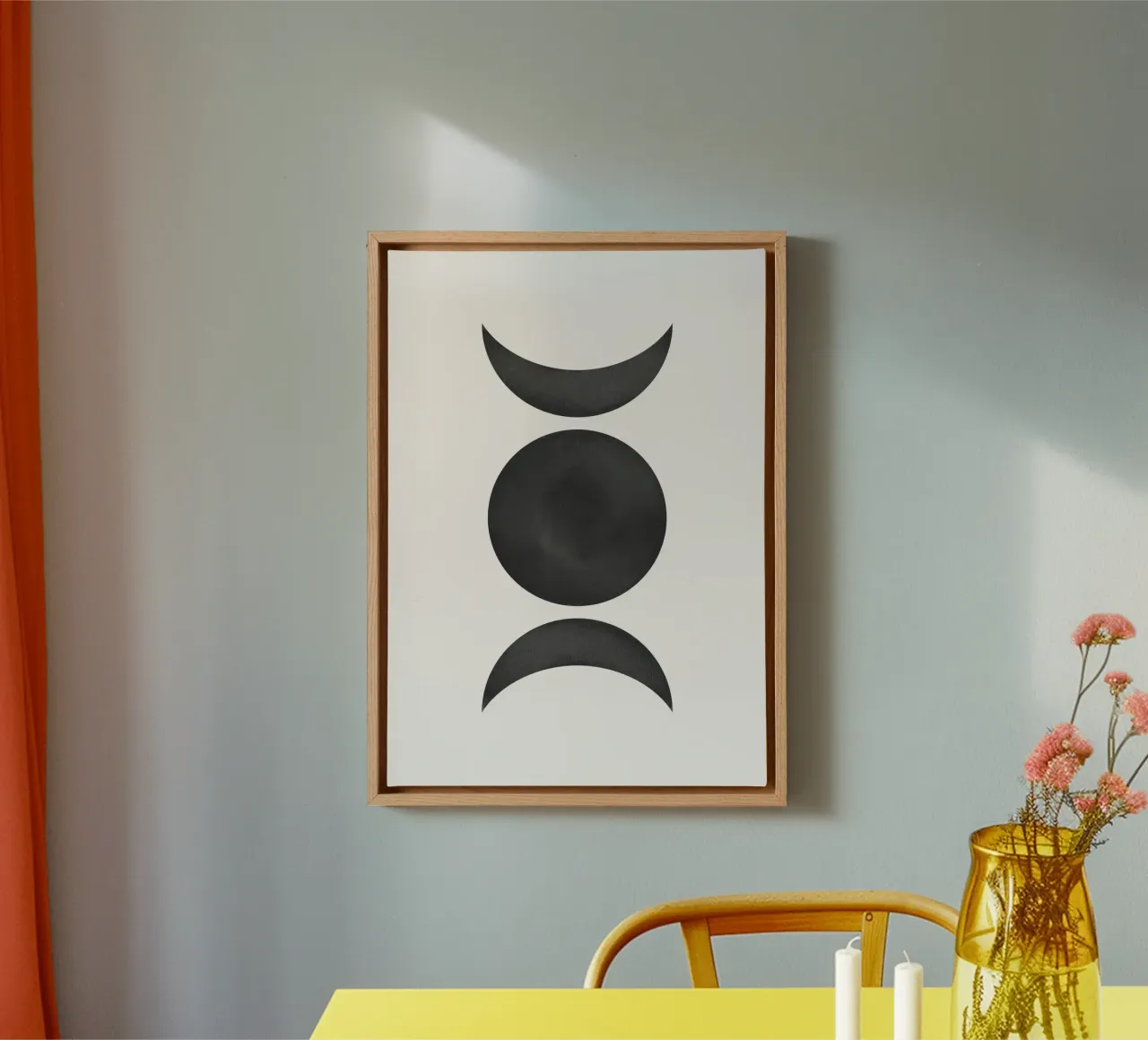 Astratto Boho metà secolo Pattern 22 tela da Paigaam Studio