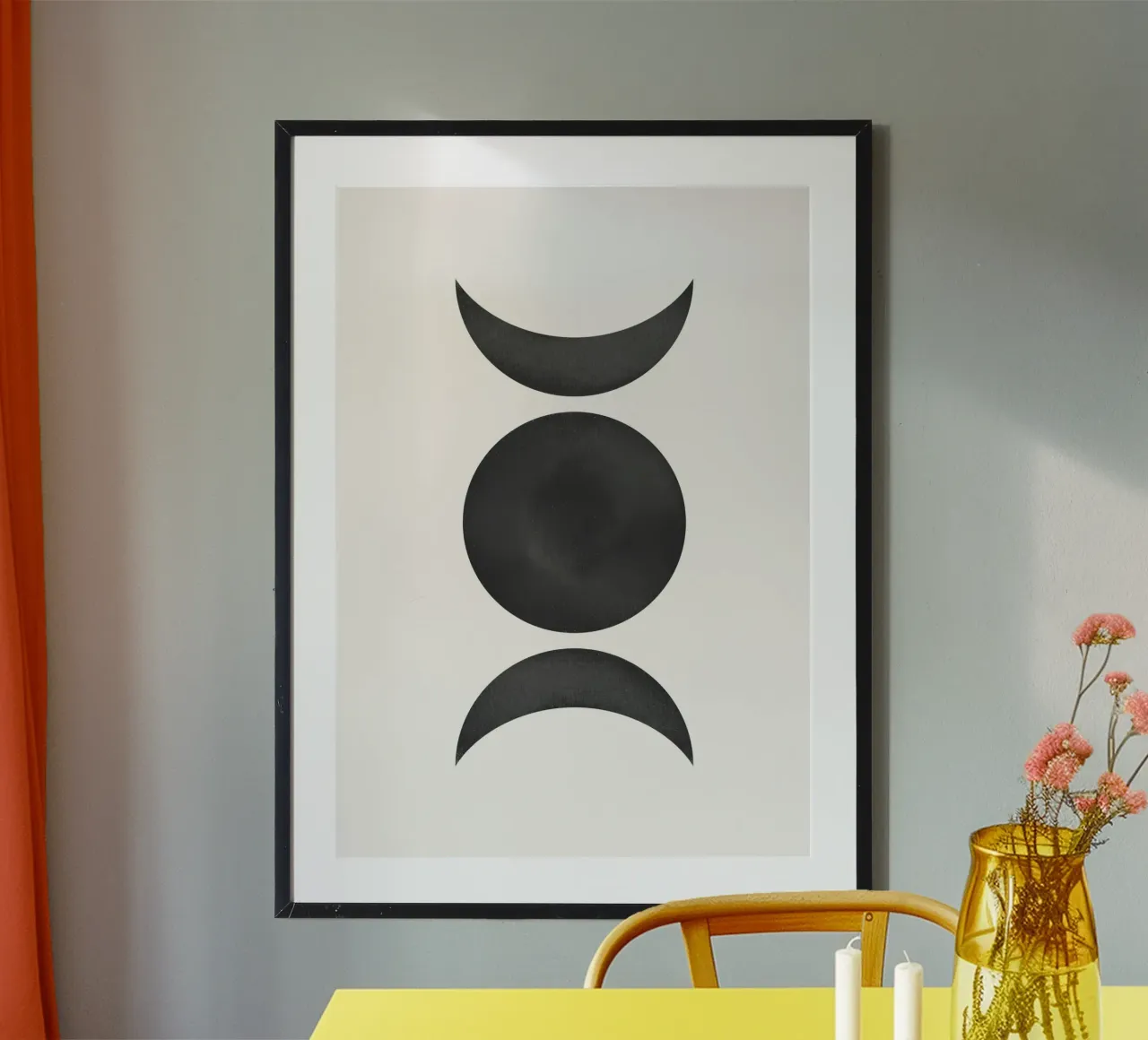 Astratto Boho metà secolo Pattern 22 poster da Paigaam Studio