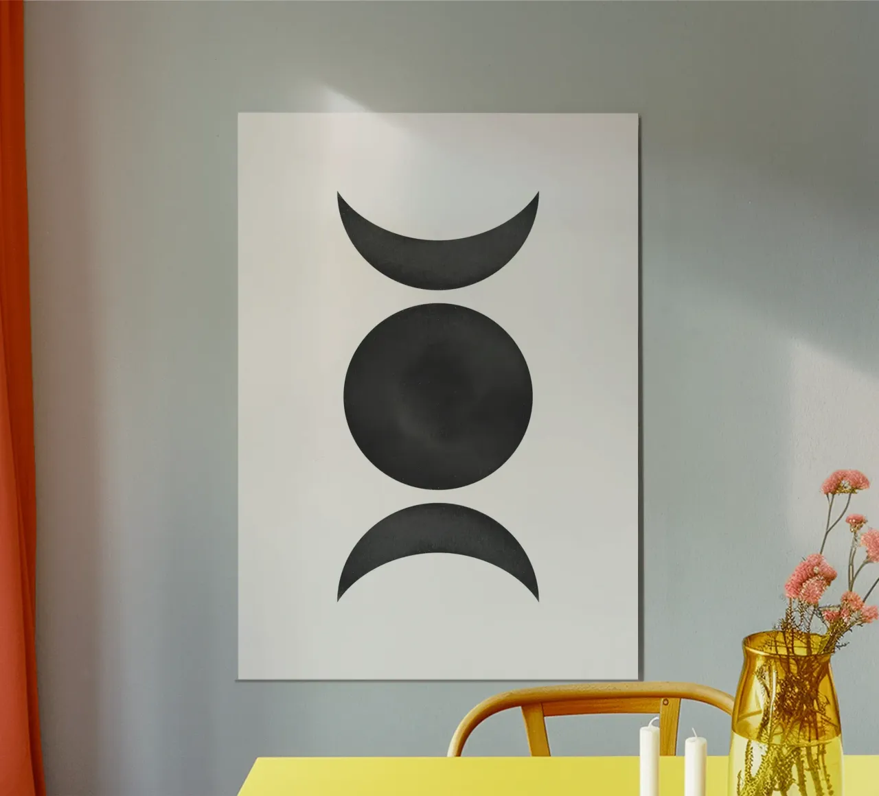 Astratto Boho metà secolo Pattern 22 poster da Paigaam Studio