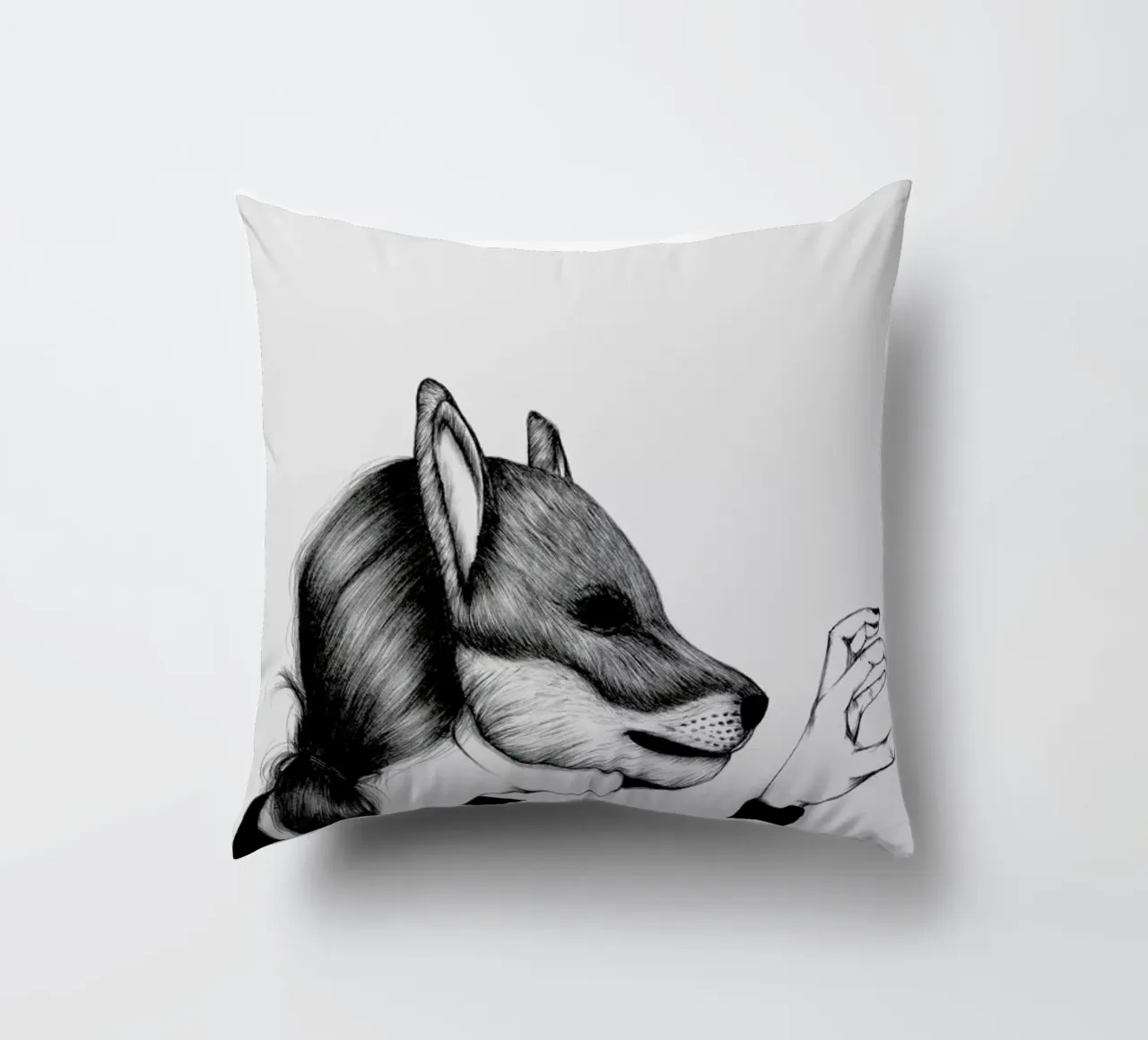 Peculiar Fox cuscino da The White Deer