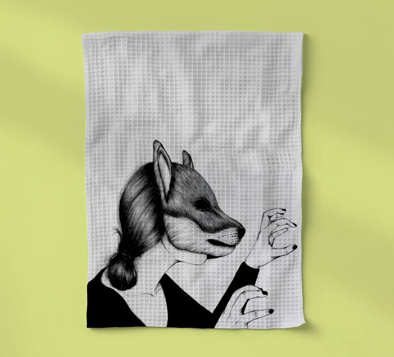 Peculiar Fox canovaccio da cucina da The White Deer