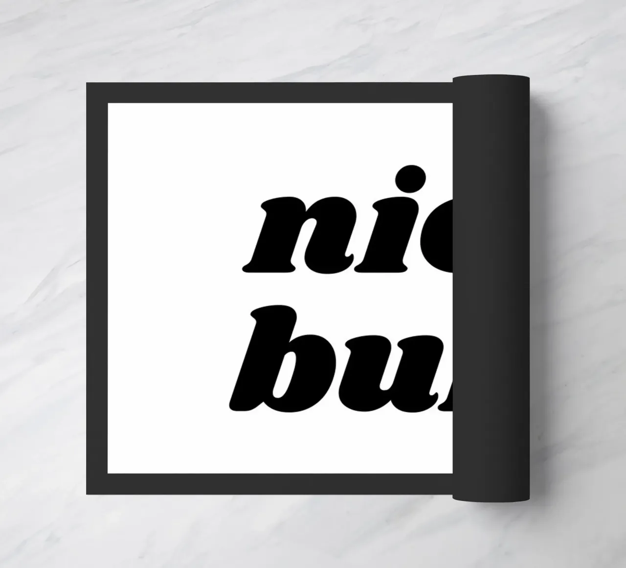 Nice Bum doormat by Paigaam Studio