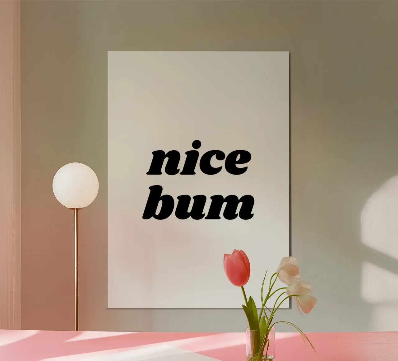 Nice Bum poster by Paigaam Studio