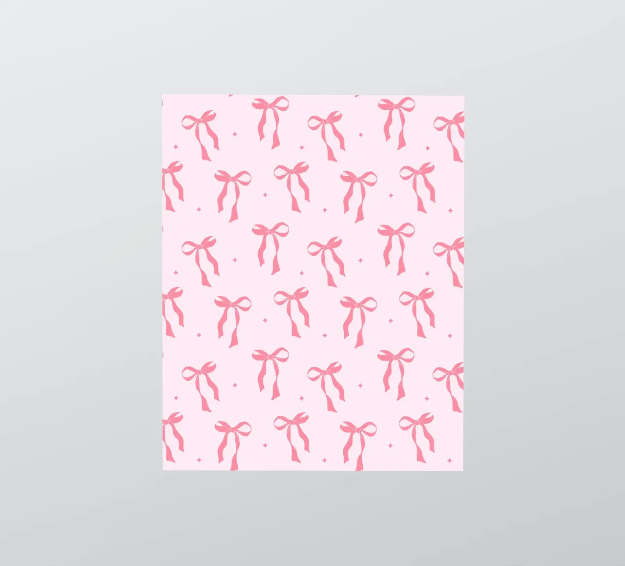 Coquette Bow Pattern, Pink Wall Art, Pink Bow Pattern autocollant de Coquette Club