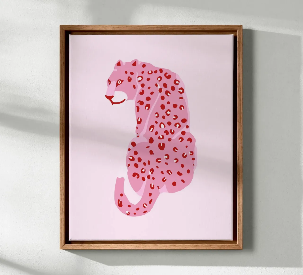 Leopard Rosa Druck Leinwand von Coquette Club