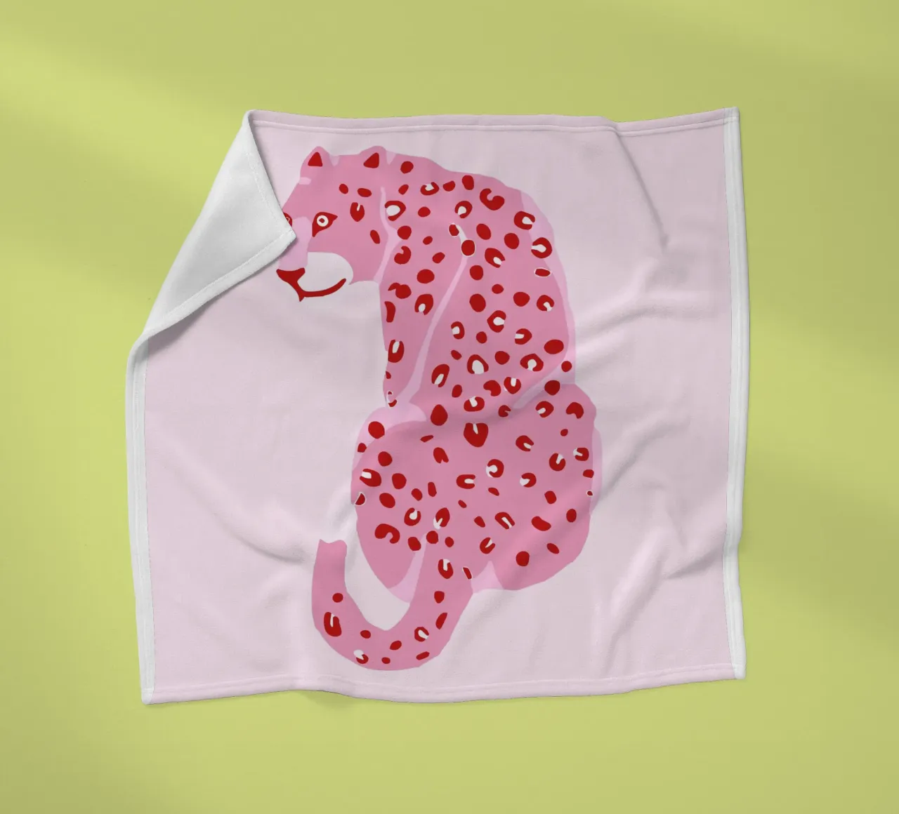 Leopard Pink Print fleece blanket by Coquette Club