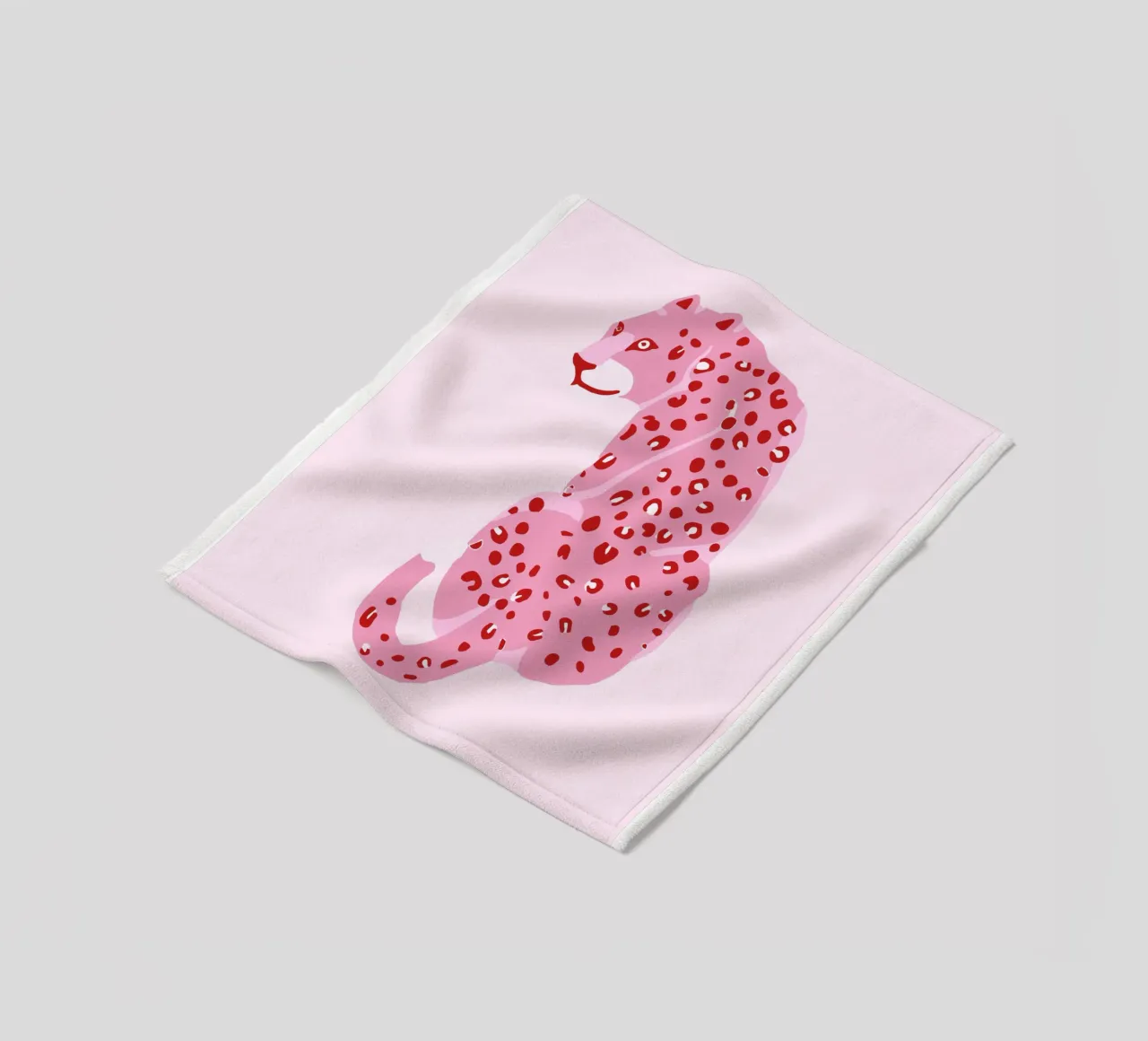 Leopard Pink Print fleece blanket by Coquette Club