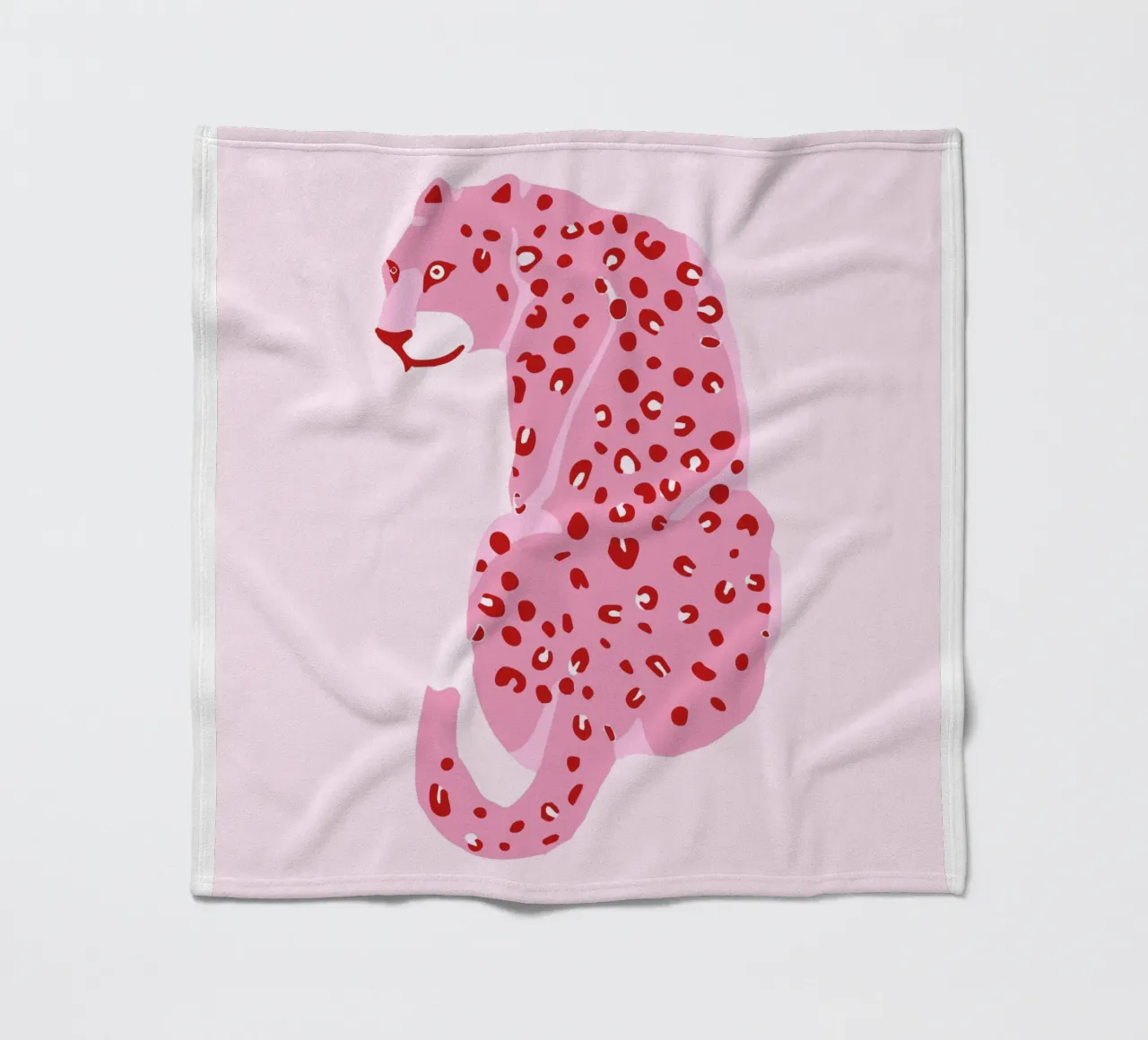 Leopard Pink Print fleece blanket by Coquette Club
