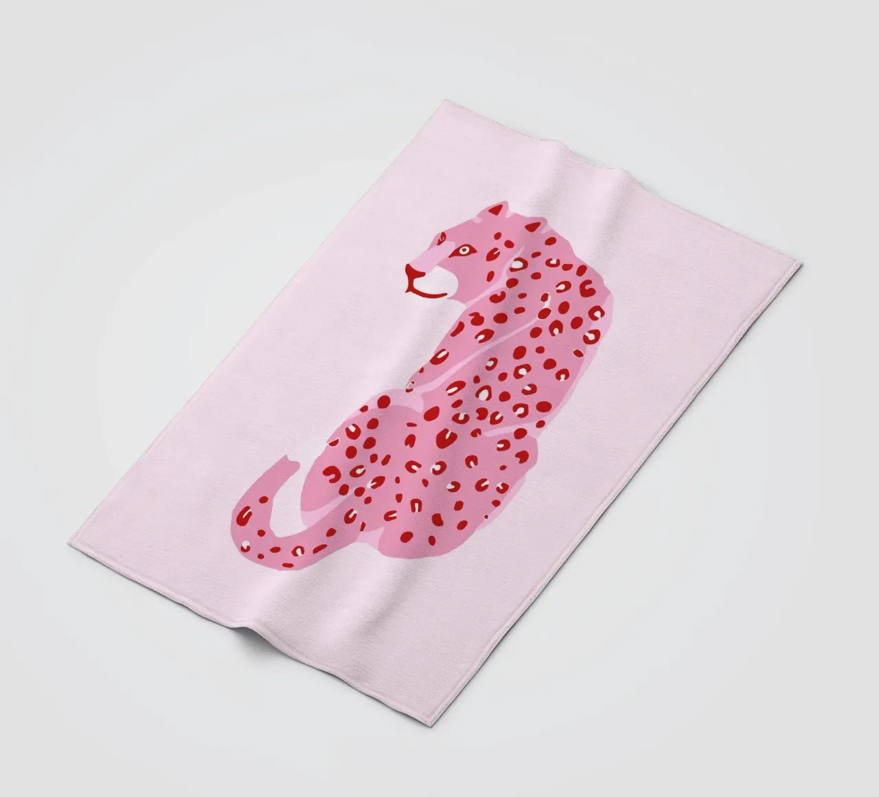 Leopard Pink Print fleece blanket by Coquette Club