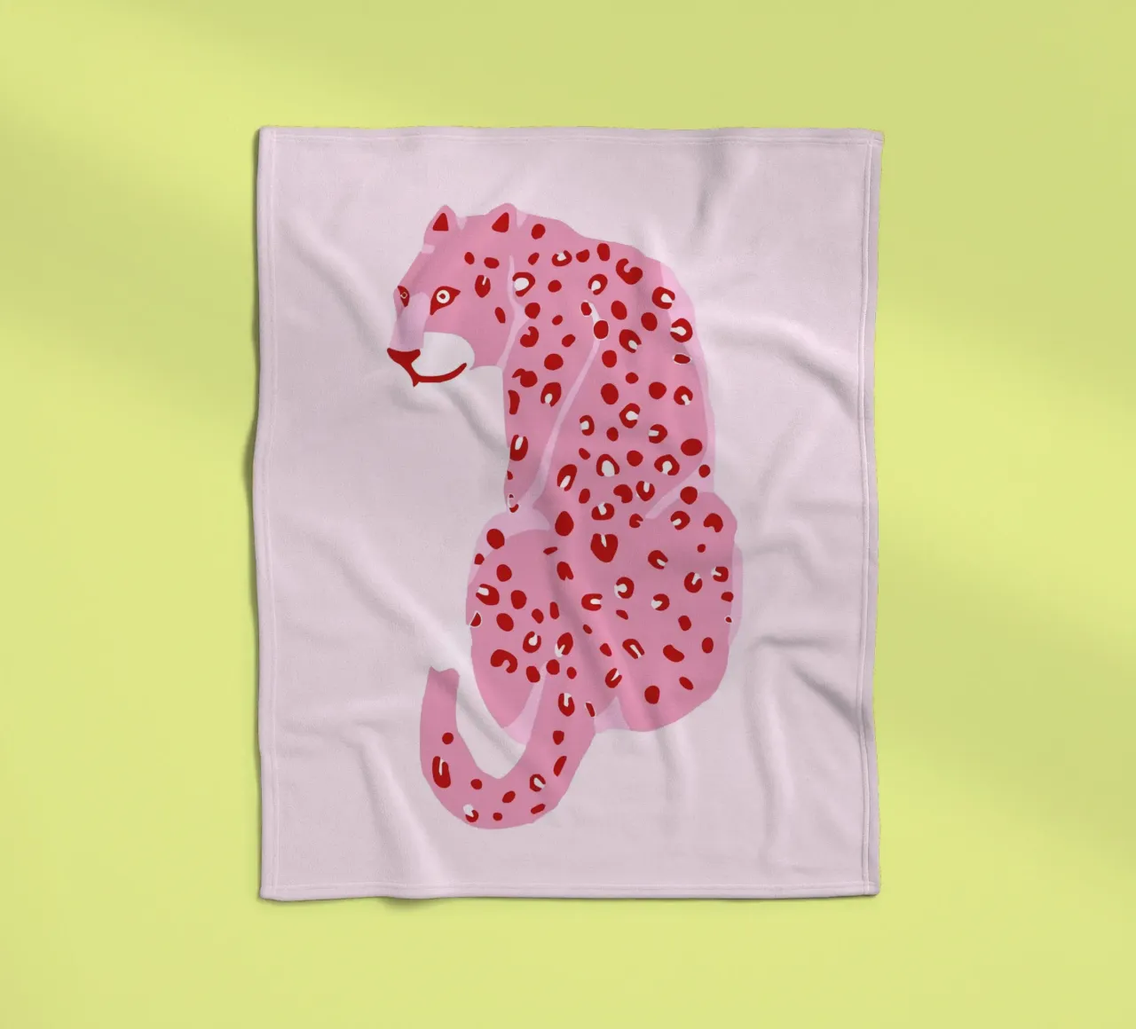 Leopard Pink Print fleece blanket by Coquette Club