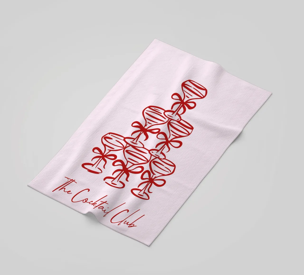 The Cocktail Cub Customizable Print, Personalized Art beach towel by Coquette Club