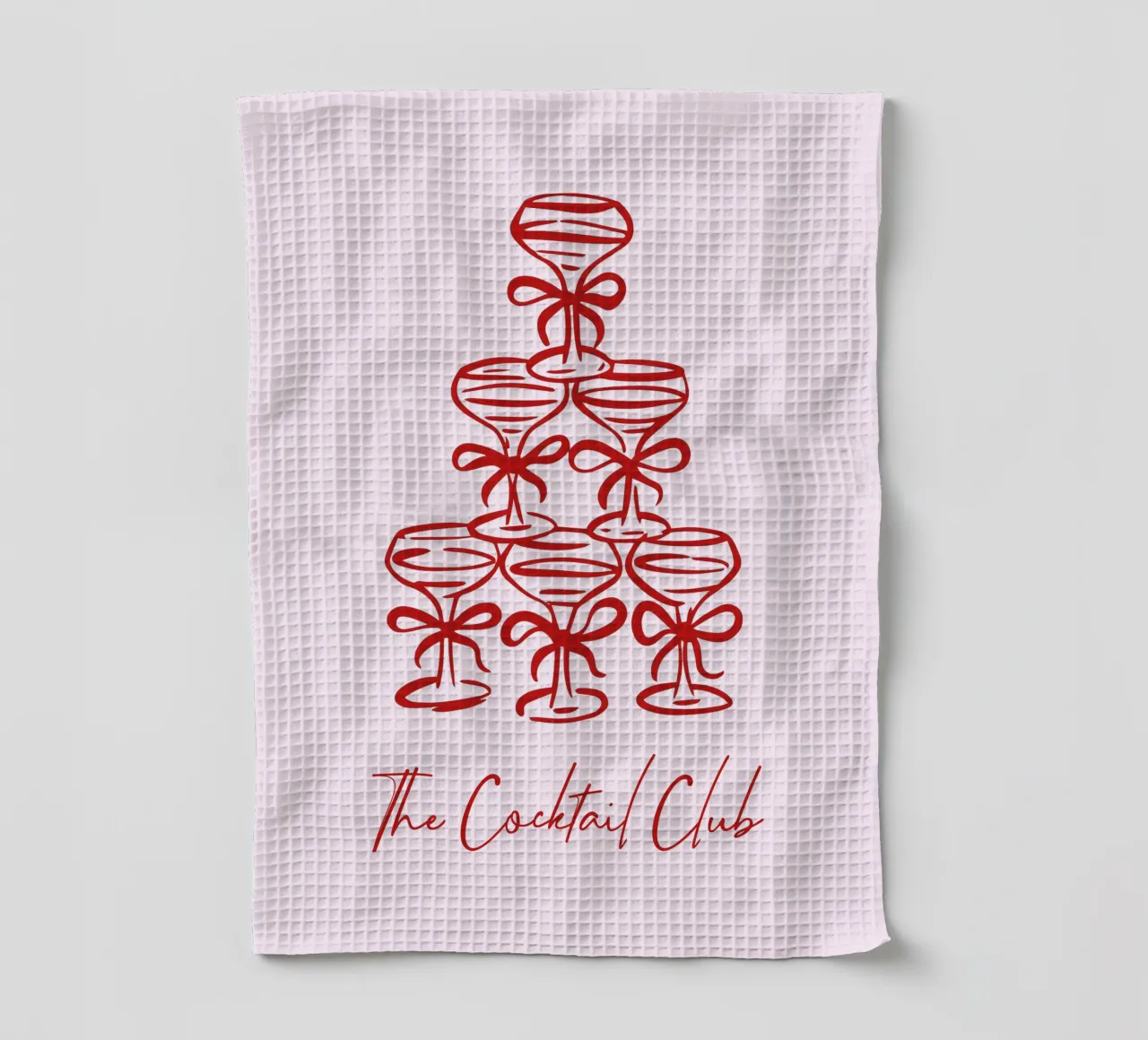 The Cocktail Cub Customizable Print, Personalized Art torchon de Coquette Club