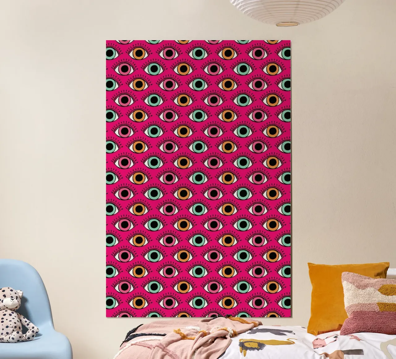 Eye Freak poster con telaio in alluminio da Matthew Taylor Wilson