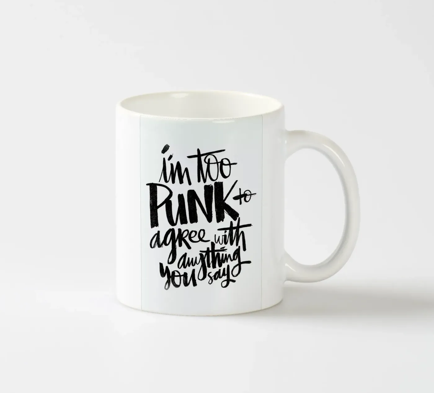 Punk ceramic mug by Matthew Taylor Wilson