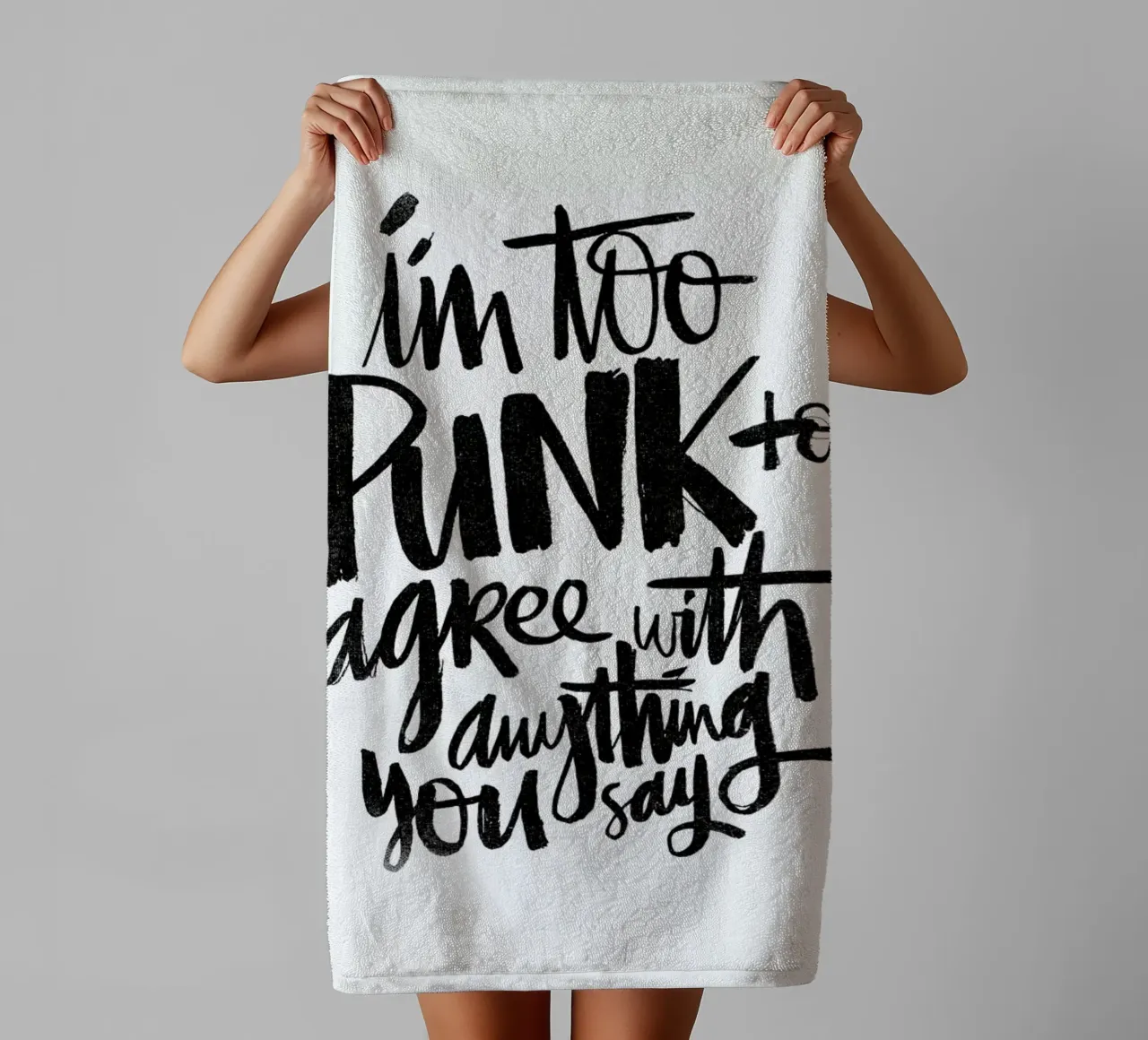 Punk asciugamano da bagno da Matthew Taylor Wilson