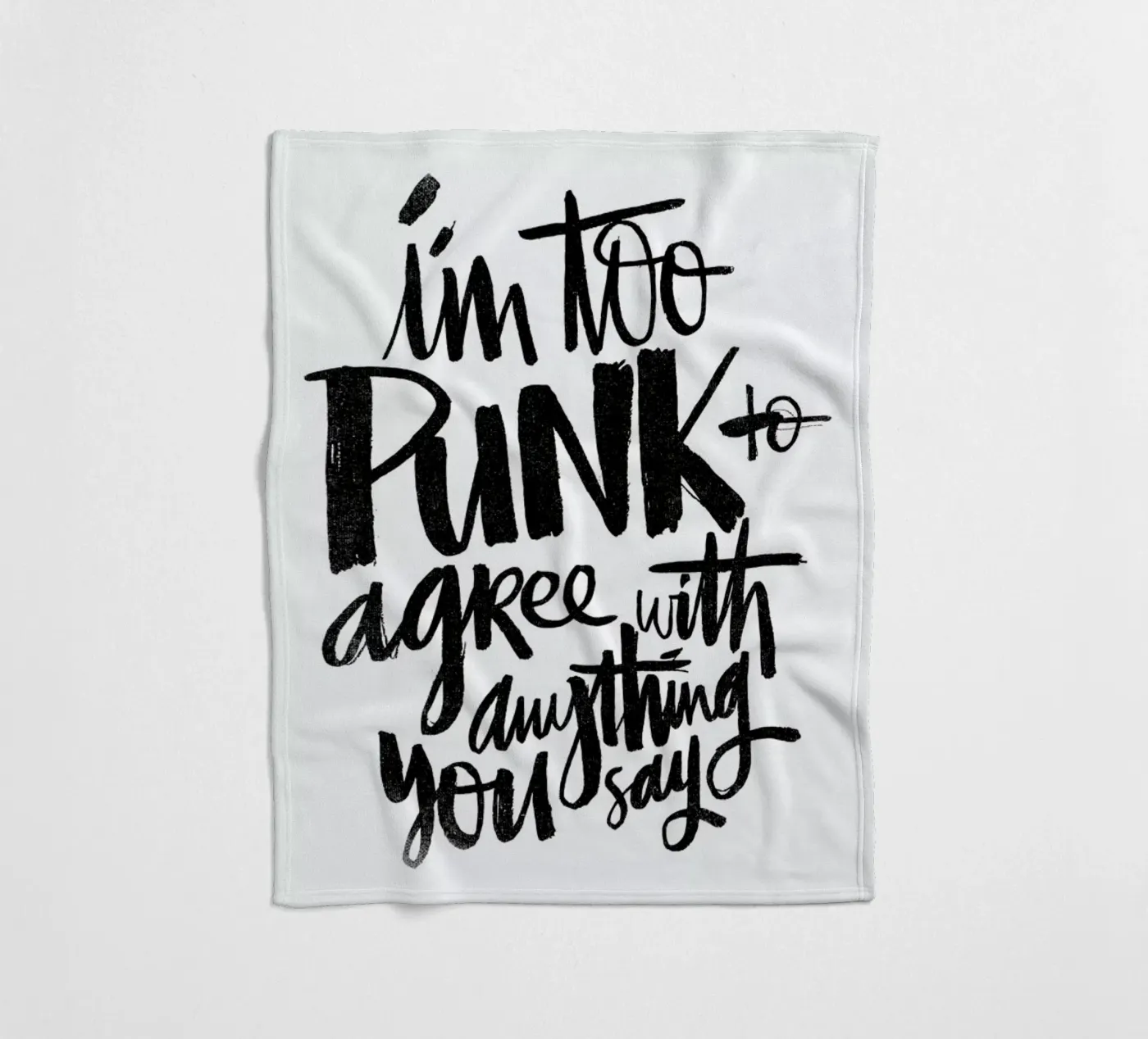 Punk Fleecedecke von Matthew Taylor Wilson