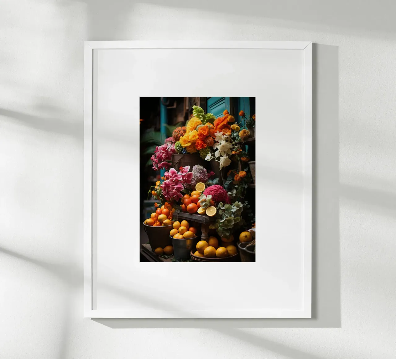 Stand del mercato dei fiori carta hahnemühle da PosterPrint