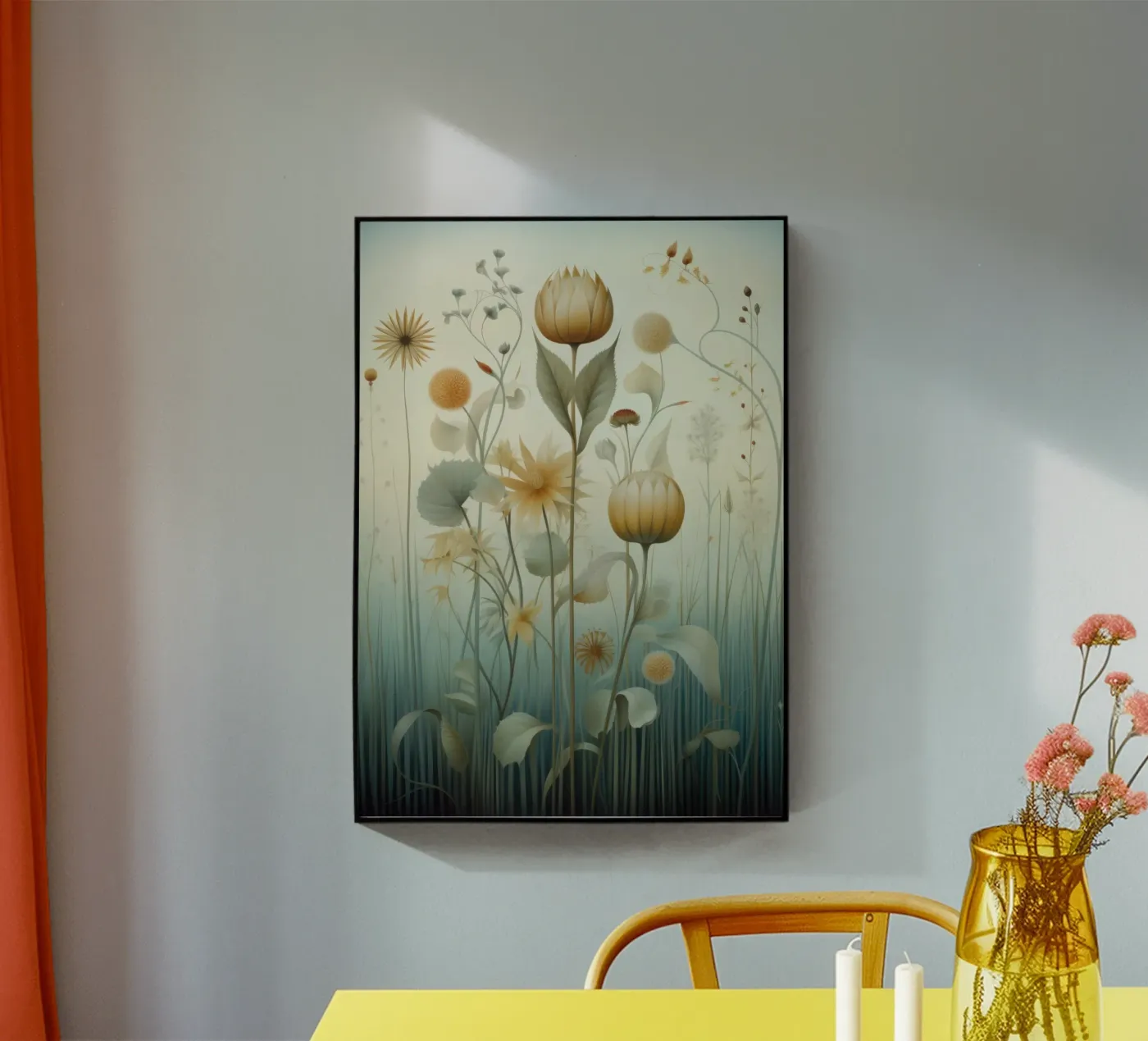 Fiori all'acquerello plexiglass da PosterPrint