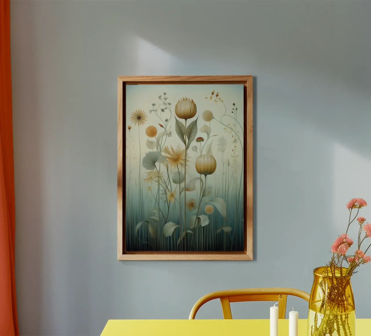 Fiori all'acquerello alluminio dibond da PosterPrint