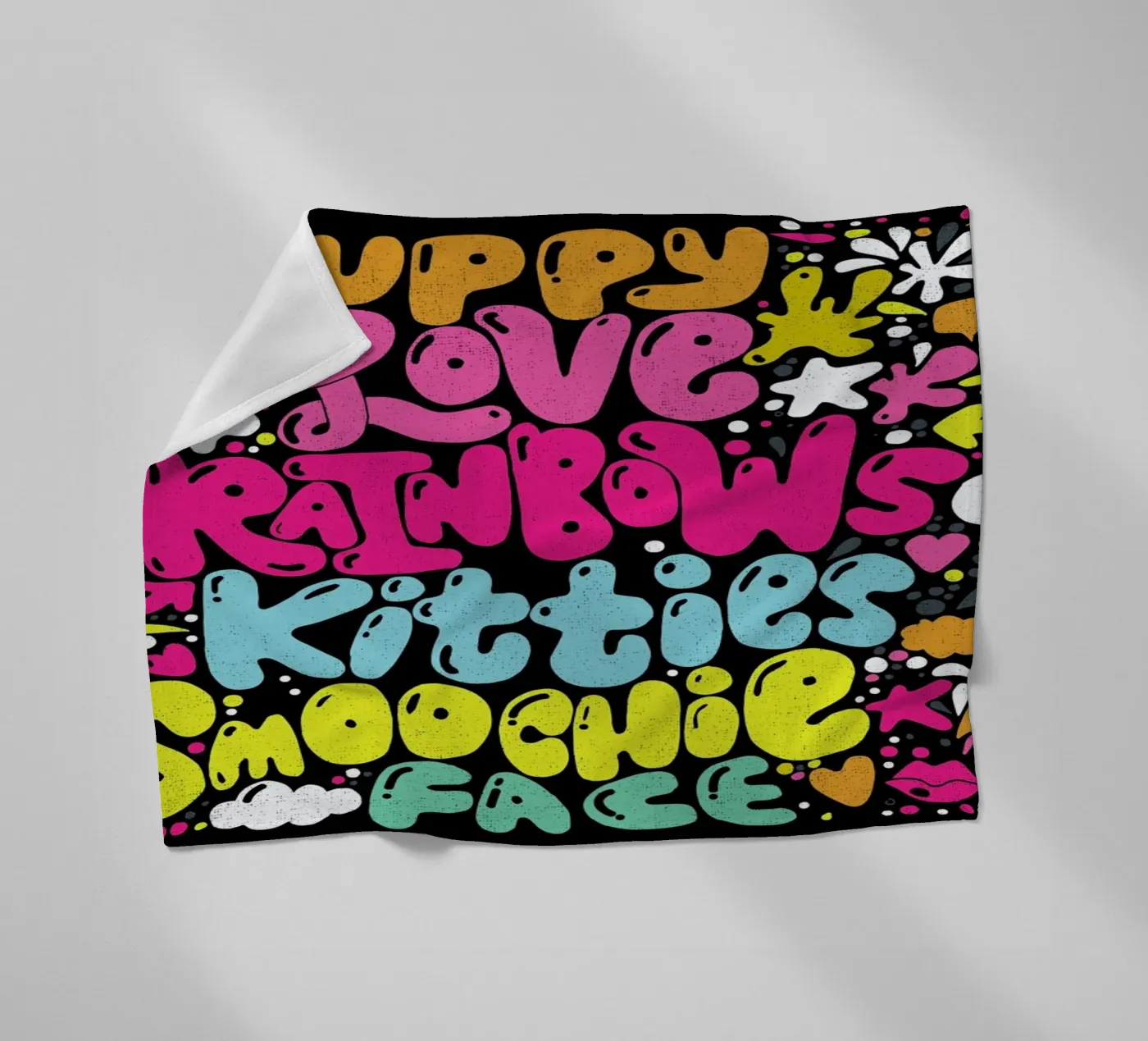 Rainbow Smoochie fleecedeken van Matthew Taylor Wilson