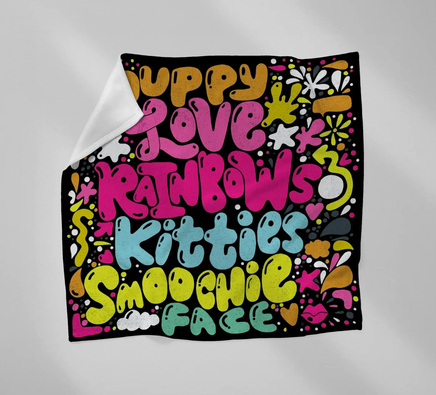 Rainbow Smoochie fleecedeken van Matthew Taylor Wilson