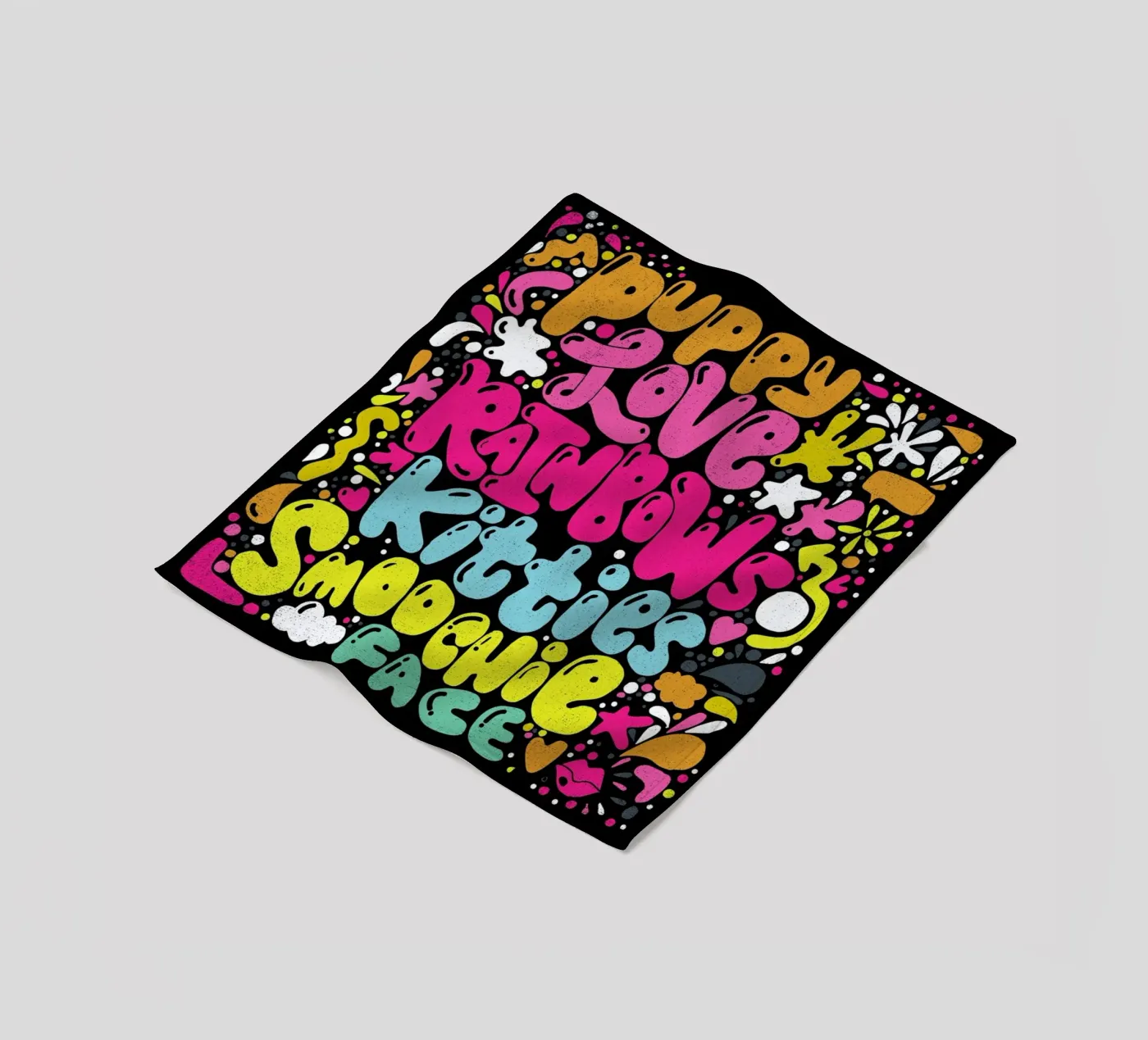 Rainbow Smoochie fleecedeken van Matthew Taylor Wilson