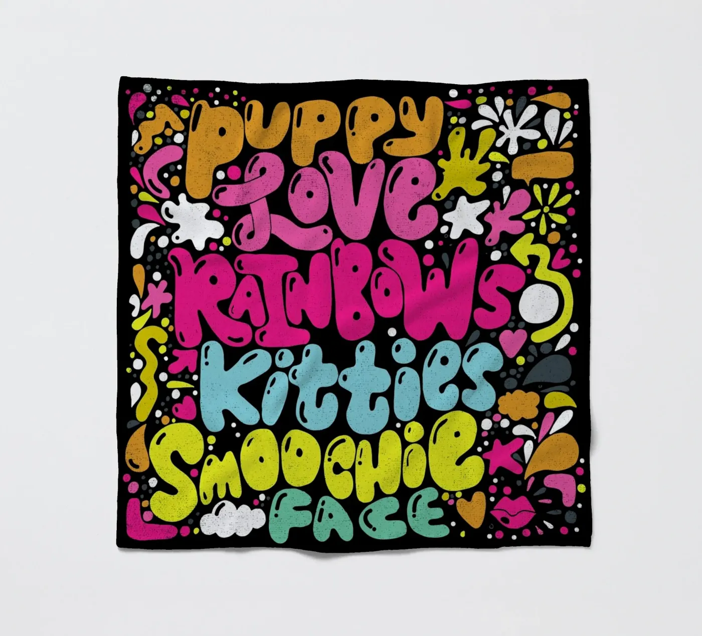 Rainbow Smoochie fleecedeken van Matthew Taylor Wilson