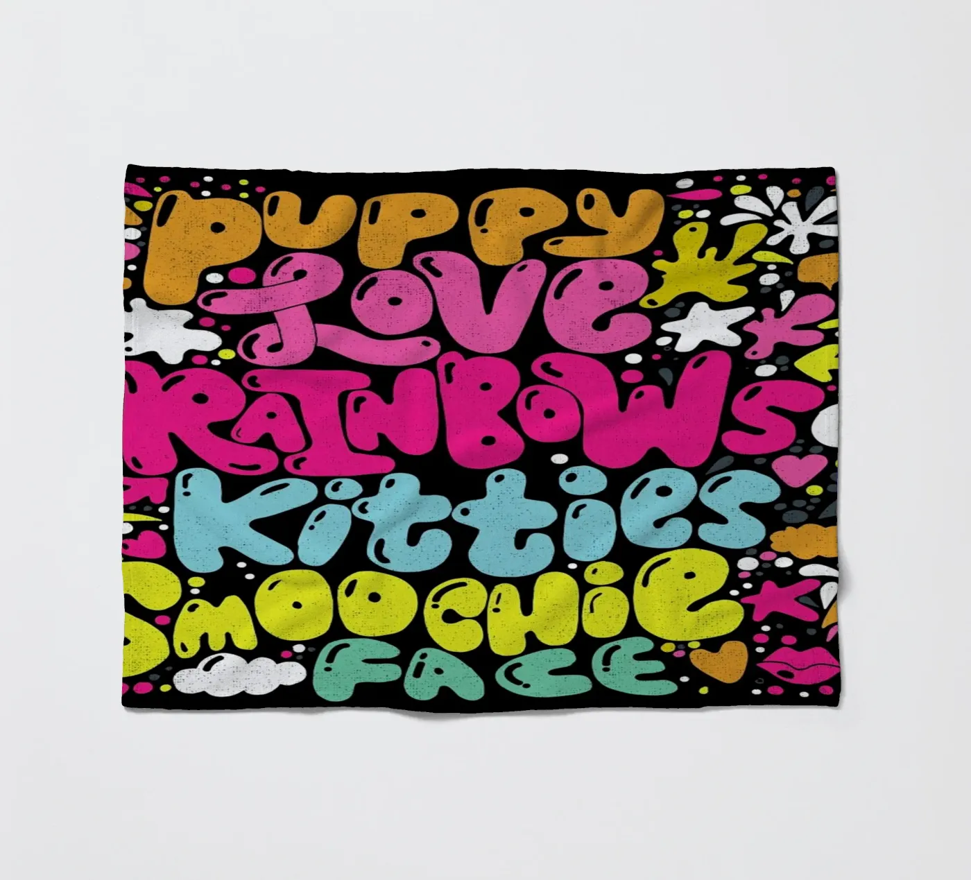 Rainbow Smoochie fleecedeken van Matthew Taylor Wilson