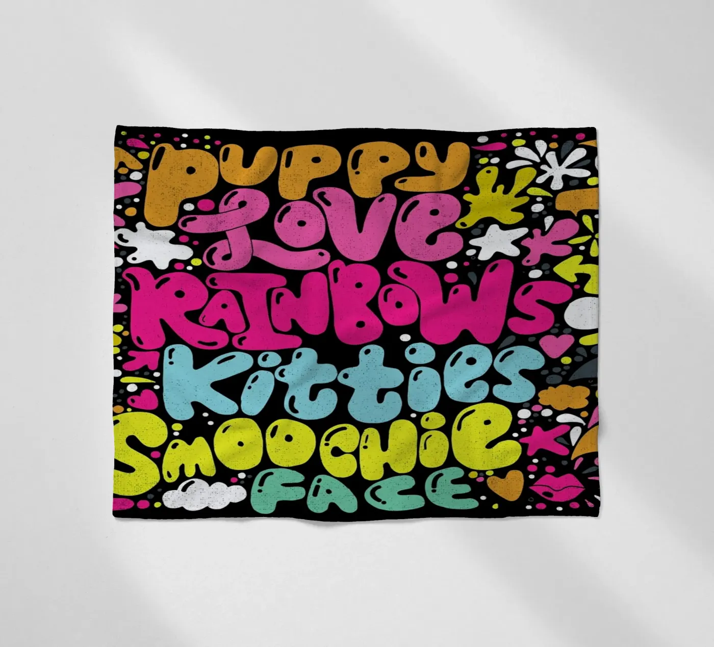 Rainbow Smoochie fleecedeken van Matthew Taylor Wilson