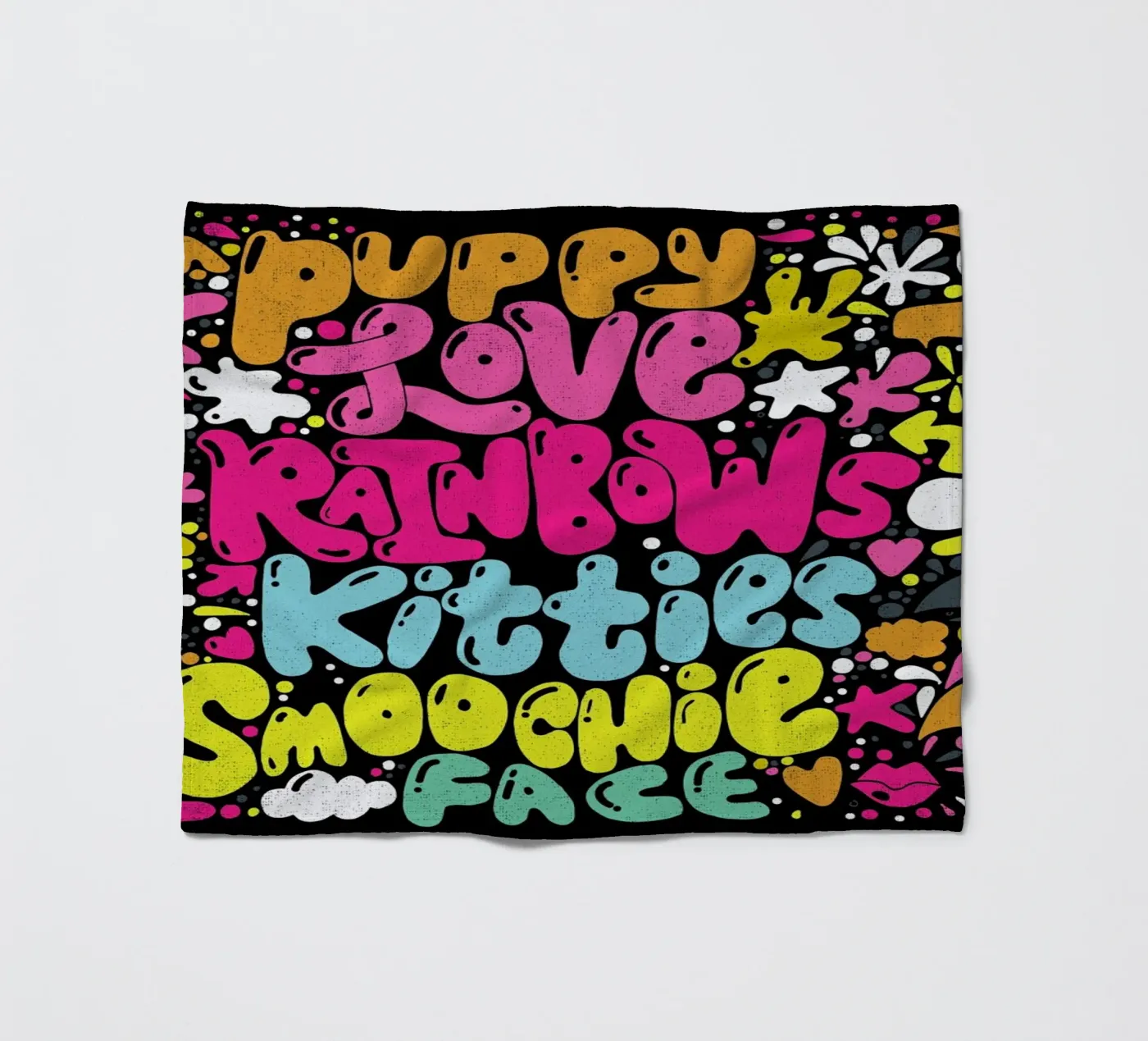 Rainbow Smoochie fleecedeken van Matthew Taylor Wilson