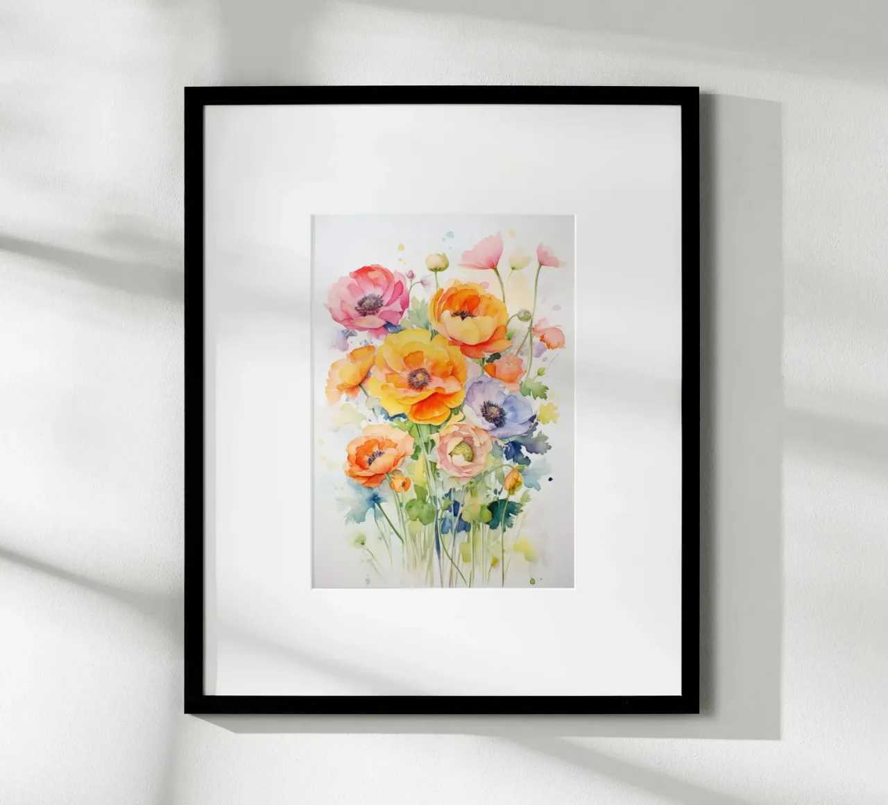 Acquerello - Bouquet di fiori poster da PosterPrint