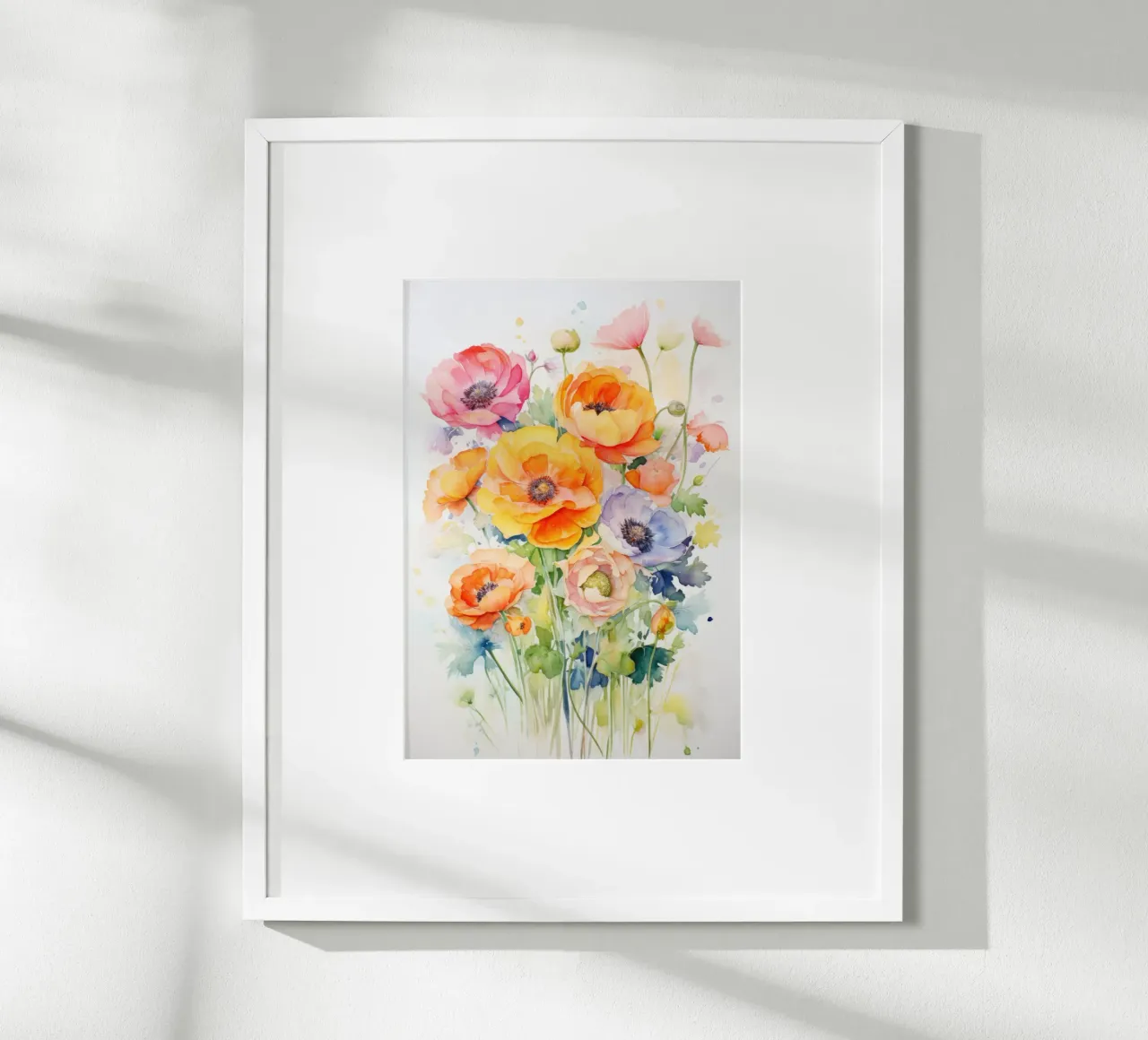 Acquerello - Bouquet di fiori poster da PosterPrint