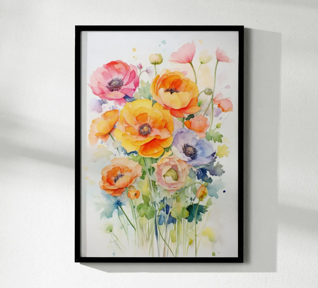Acquerello - Bouquet di fiori poster da PosterPrint